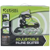 Coppens Rollers verts et noirs réglables, pointures 37-40, pour enfants