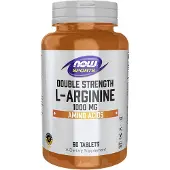 Now , L-Arginine Double Concentration, 1 000 mg, 60 Comprimés