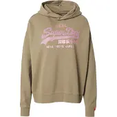 Superdry Vl Rhinestone Relaxed Hoodie Vert L Femme
