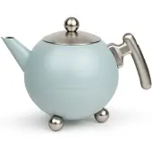 Bredemeijer - Theepot Bella Ronde 1,2L Lichtblauw - dubbelwandig (101017) (1.20 l)