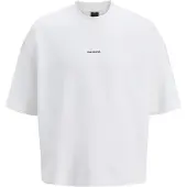 Jack & Jones Infinity Short Sleeve Sweatshirt Blanc M Homme