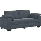 vidaXL Canapé causeuse gris foncé 140 cm velours