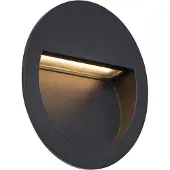 QAZQA Applique murale encastrable moderne noire avec LED IP65 - Gem