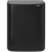 Brabantia Bo Pedal Bin 60 Litres Noir Mat