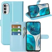 Screen Guard Professional Motorola Moto G52 Leather Guard Housse cuir (Motorola Moto G52), Coque pour téléphone portable, Bleu