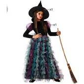 Atosa Witch Kids Costume Noir 10-12 Years Enfants