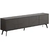 Skye Decor , Dune - Anthracite, Anthracite, Meuble TV, 180 x 50 x 29,6 cm, 100 % PANNEAUX DE PARTICULES MÉLAMINÉS