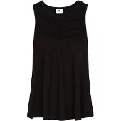 O'Neill Essentials Tokeena Embroidery Sleeveless T-shirt Noir M Femme