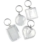 You do it Porte-clés 4-5 mm, 100 pcs., Transparent