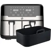 OEM Friteuse à air chaud double avec double cuve et fonction Dual-Cook