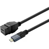 VivoLink Adaptateur PROKEYUSBCFM1B, USB-C mâle vers femelle, 1 mètre