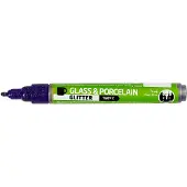 Creativ Company Stylo verre et porcelaine pailleté semi-opaque - Violet