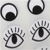 Creativ Company Sticker Eyes Black White, 2000pcs.