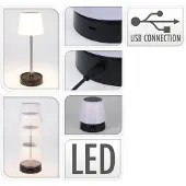 Ambiance Lampe de table LED blanche sans fil 11-29,5 cm