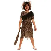 MOM Troglodyte Junior Costume Marron 3-4 Years