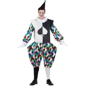 MOM Harlequin Hoodbacket Clishes Cuffs And Pants Costume Multicolore XL Enfants