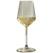 Royal Leerdam Set Of 6 Wine Glasses Carre Optics 385ml Doré