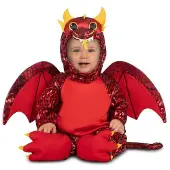 My Other Me Fun Company Dragon Costume Rouge 12-24 Months Enfants
