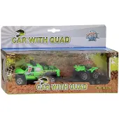 Kids Globe Véhicule tout-terrain avec remorque et quad Light and Sound