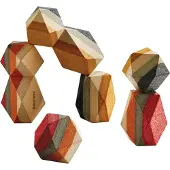 Plantoys Jouets en bois Geo Stacking Rocher