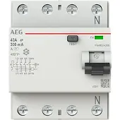AEG BUSCH JAEGER Disjoncteur différentiel FN440/A300 4P type A 40A 300mA (2CSF704156R3400)