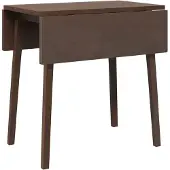 vidaXL Table de salle à manger brune en bois massif d'hévéa