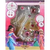 Toi-Toys Parure de bijoux Princesse Friends, Rose, Argent, (Matière plastique, Plastique)