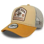 New Era A-Frame Mesh Trucker Cap - Brand Patch Western