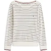 Tommy Hilfiger Stitch Sweater Blanc M Femme