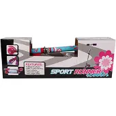Mepal Kids Globe Aluscooter Roller City Roller rosa mit Blumen klappbar