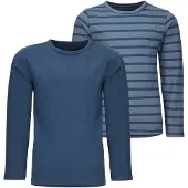 Minymo T-Shirt marine / bleu-gris