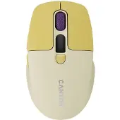 Canyon Computer mouse mouse MW-26 LCD Silent Dual Mode Wireless Yellow (Sans fil), Souris, Jaune