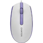 Canyon Computer mouse mouse M-10 Wired Dark grey (Filaire), Souris, Blanc