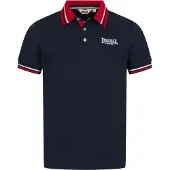Lonsdale Polo hommes coupe régulière ELLERS GROVE Navy/Red/White L