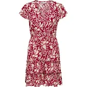 ONLY Robe-chemise 'ONLClaudette' beige / merlot