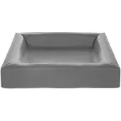 Bia Bed Housse de panier pour chien en simili-cuir Gris