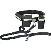 Trixie Ceinture de hanche avec laisse, noir