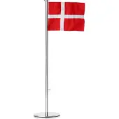 Zone Tige de drapeau avec drapeau danois, acier inoxydable, rouge et blanc, 40 cm, 330198