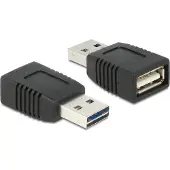 DeLOCK 65965 Adapter EASY-USB 2.0-A Stecker zu USB 2.0-A Buchse