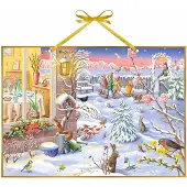 Sonstige Verlage Calendrier de l'Avent « Fleurs dans la neige »