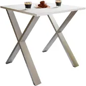 VCM Table à manger en bois premium | H. 76 x L. 80 x D. 80 cm | Table à manger de cuisine Xona X