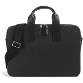 Lacoste Sacs à main 'Sac ordinateur Chantaco en Cuir Noir' noir