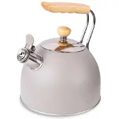 Husa KETTLE WITH WHISTLE 2,5L HUSLA gris 73907, Bouilloire électrique, Gris