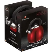 Berlinger Haus Kettle With Whistle 3l Burgundy Metallic, Bouilloire électrique, Rouge