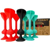 Gigamic Jeu d'adresse Tossit Rouge et Cyan