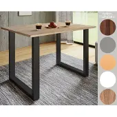 VCM Table à manger en bois premium | H. 76 x L. 80 x D. 50 cm | Table à manger de cuisine Xona U