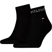 Tommy Hilfiger Chaussettes - 2 Pack - Trimestre - Noir - - 39/42 - Chaussettes