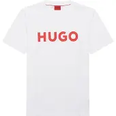 HUGO BOSS T-Shirt 'Dulivio' rouge / blanc