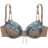 Nuance Soutien-gorge bleu néon / moka