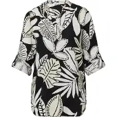 s.Oliver Chemisier beige / noir / blanc